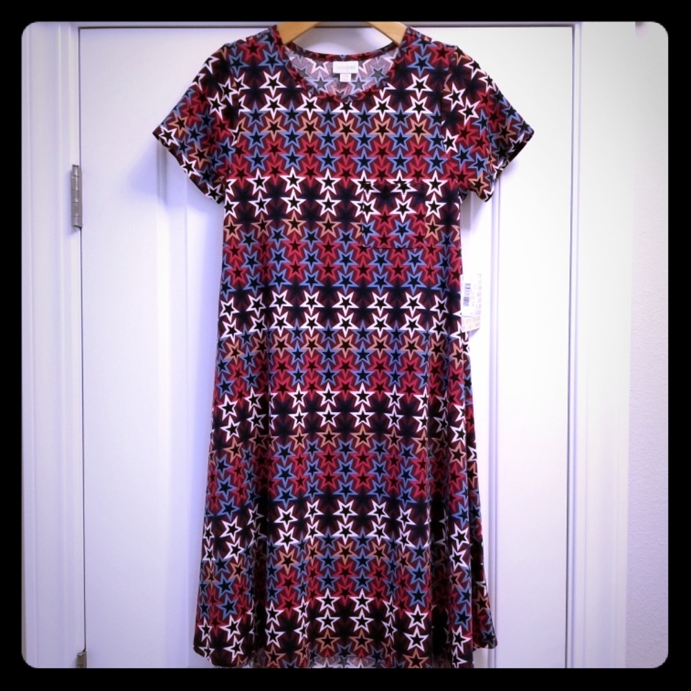 LulaRoe Women's Carly knee length dress BRAND NEW